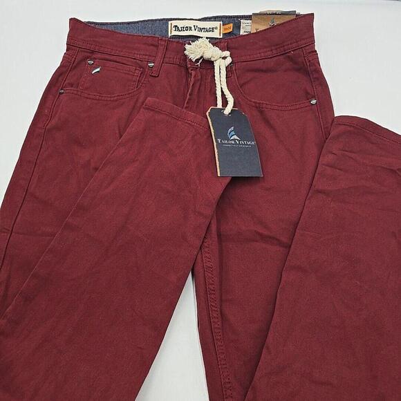 Taylor Vintage‎ Men's Pants Stretch Cotton 30/32 Slim Fit - Picture 1 of 12